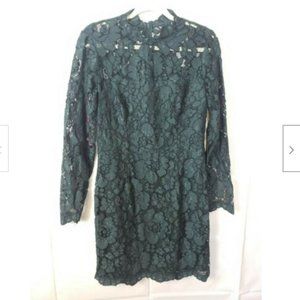 Betsey Johnson Mock Neck Lace Sheath Dress Size 10